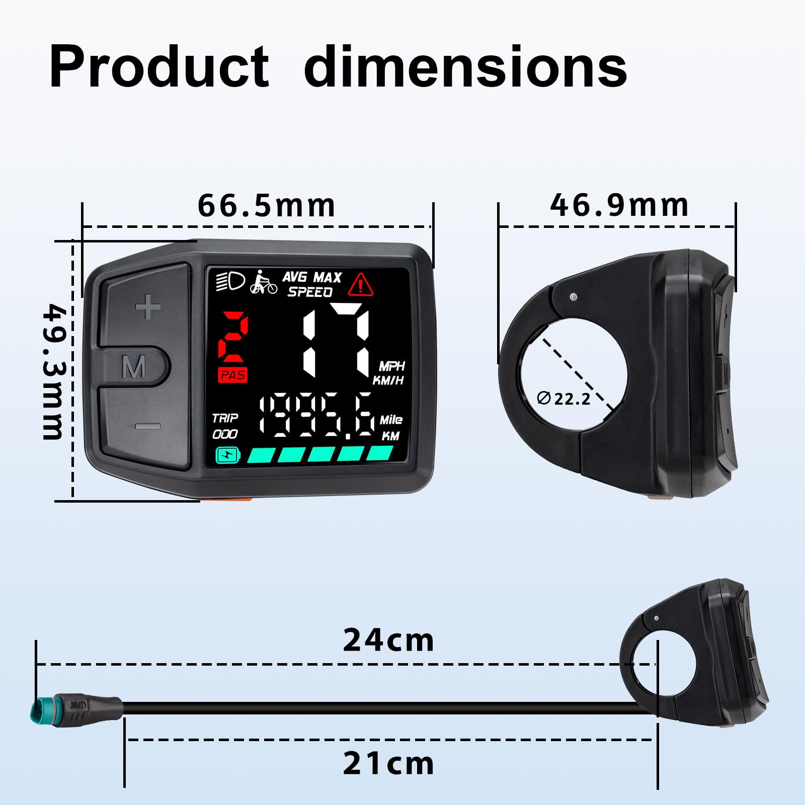 BAFANG DZ41 e bike display voor M620, M600, M560, M510, M420