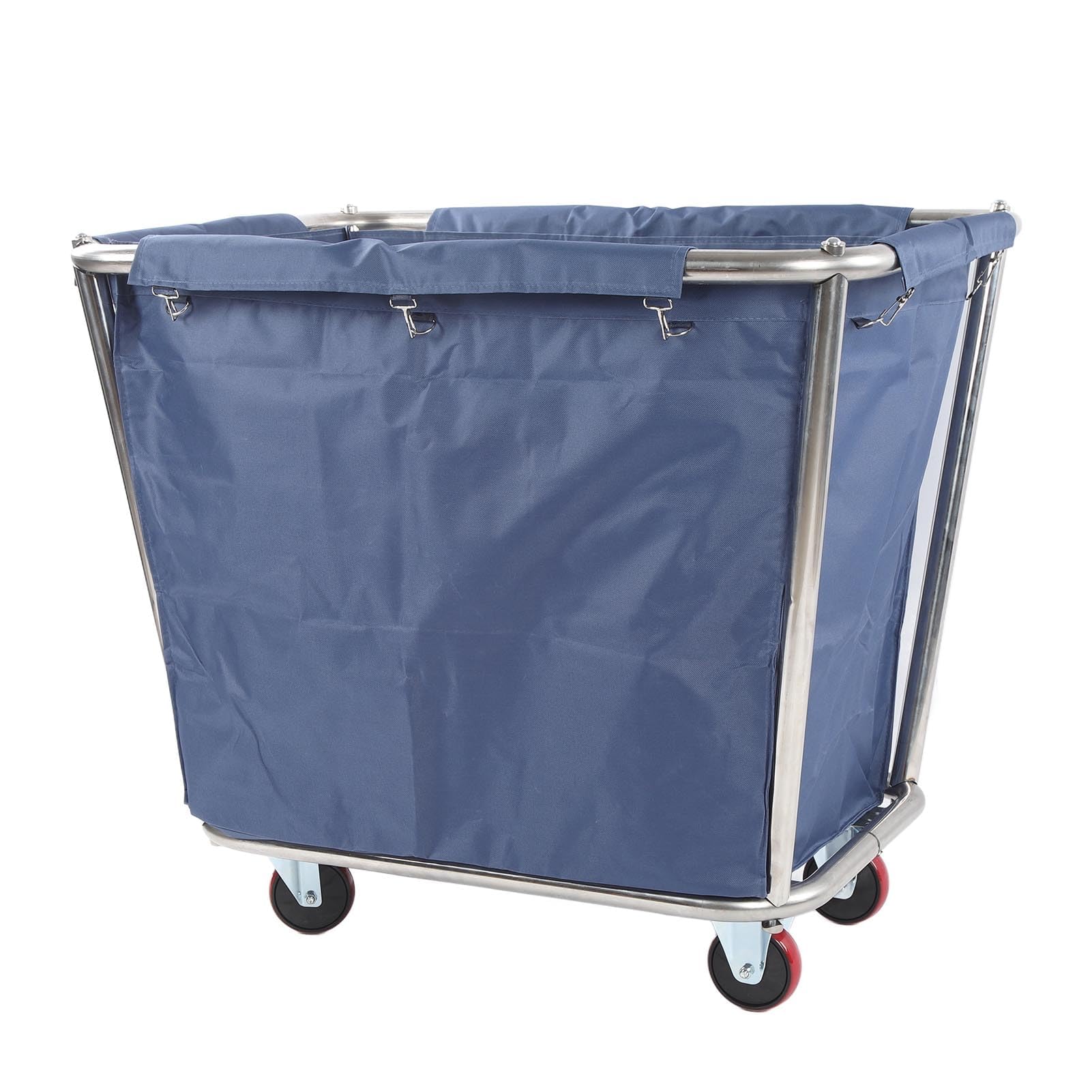 Carrito de Lavandería, Cesta de Lavandería Comercial con Ruedas, Cesta de Lavandería, Clasificador de Ropa con Marco de Acero para el Hogar, Hotel, Lavandería, 350 L