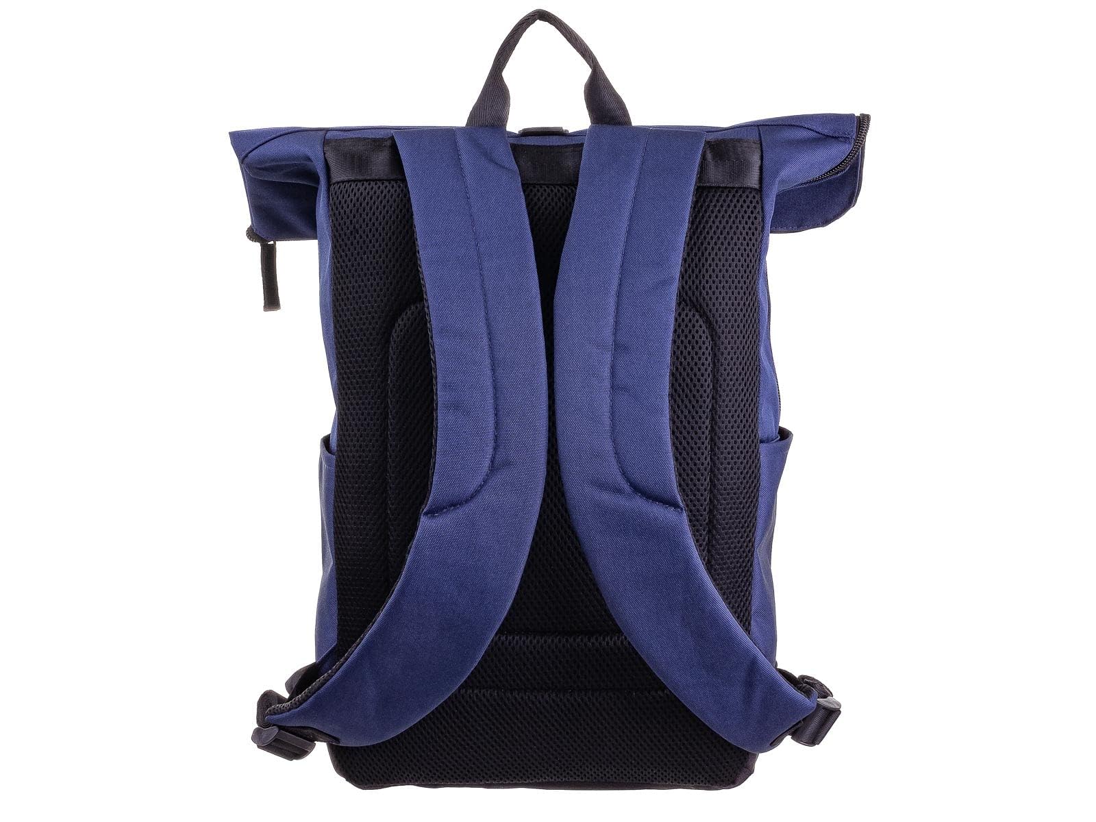 Franky RS77 Freizeit-Rucksack Rollfalte ca. 17 Liter dark blue