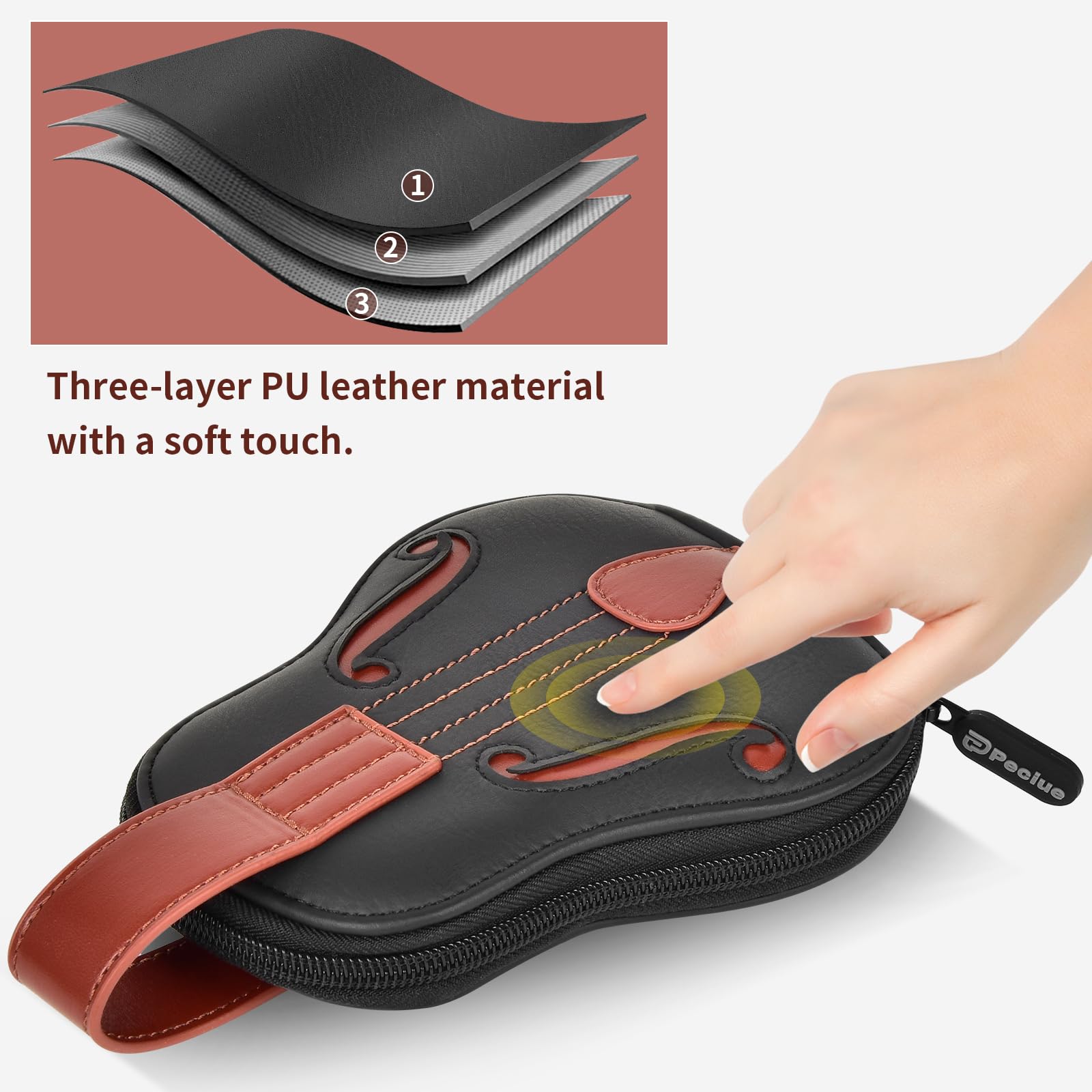 Gitarrenplektren-Halter für 24+ Packungen, Auswahl an Zubehör, Aufbewahrungstasche für Rotopata/Jim Dunlop/für Picko-Plektren für Akustik-, E-Gitarren, Bass-Ukulele (nur Box)