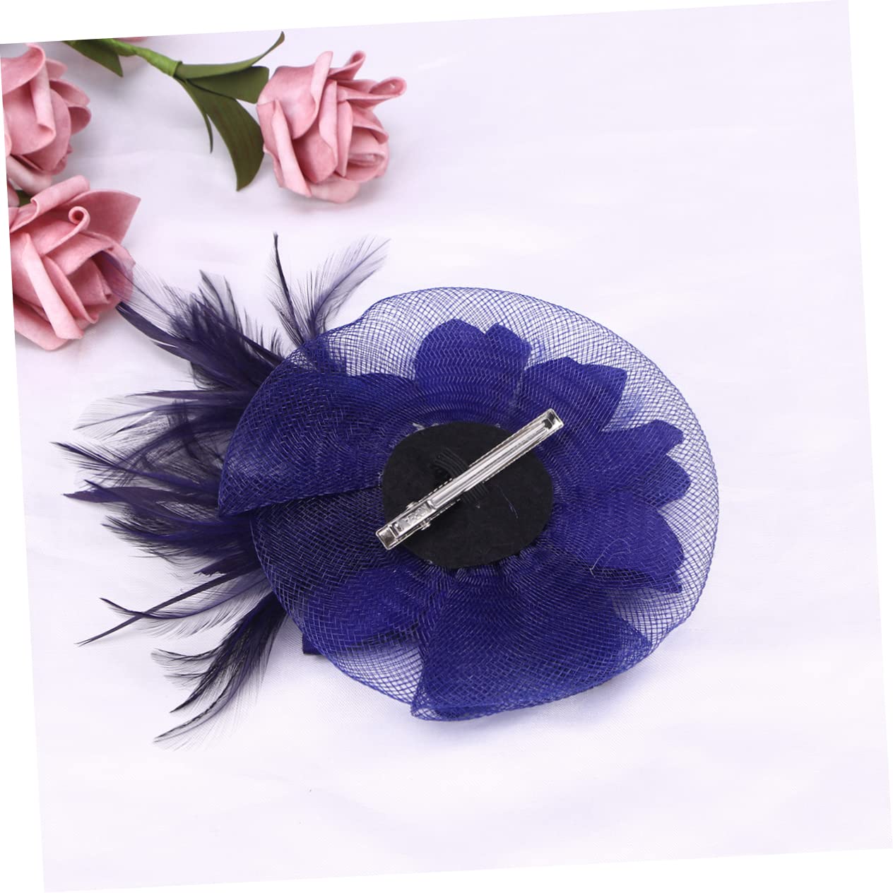 FRCOLOR 2Pcs Cravatte Per Veli Sposa Mini Fermagli Per Per Le Donne Fascia Cappello Di Fascinator Fascia Per 1920 Per Testa