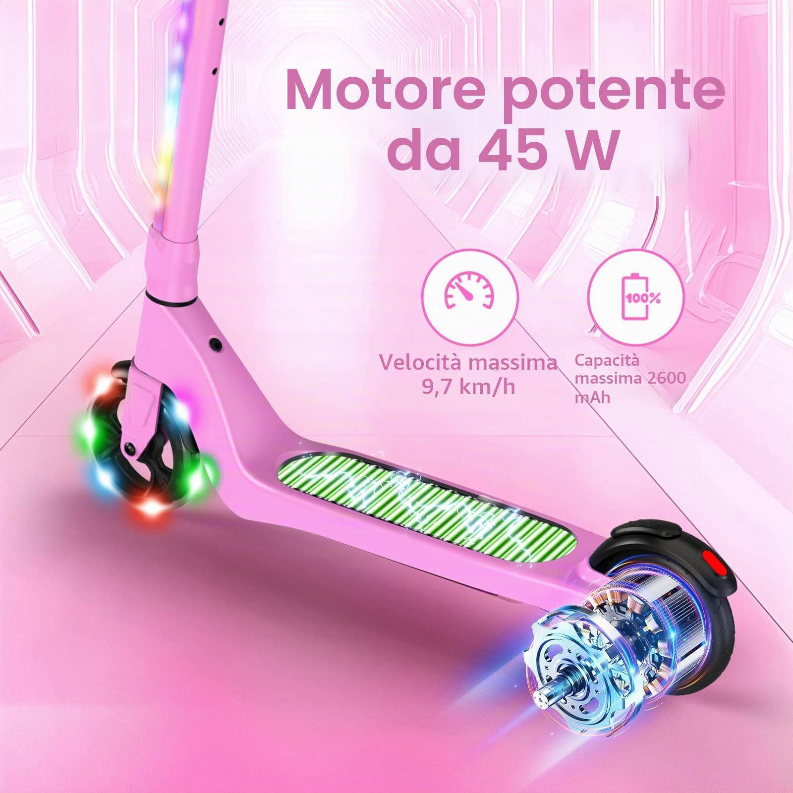 SISIGAD Yd531 - Scooter Elettrico Bambini Gioventù Unisex