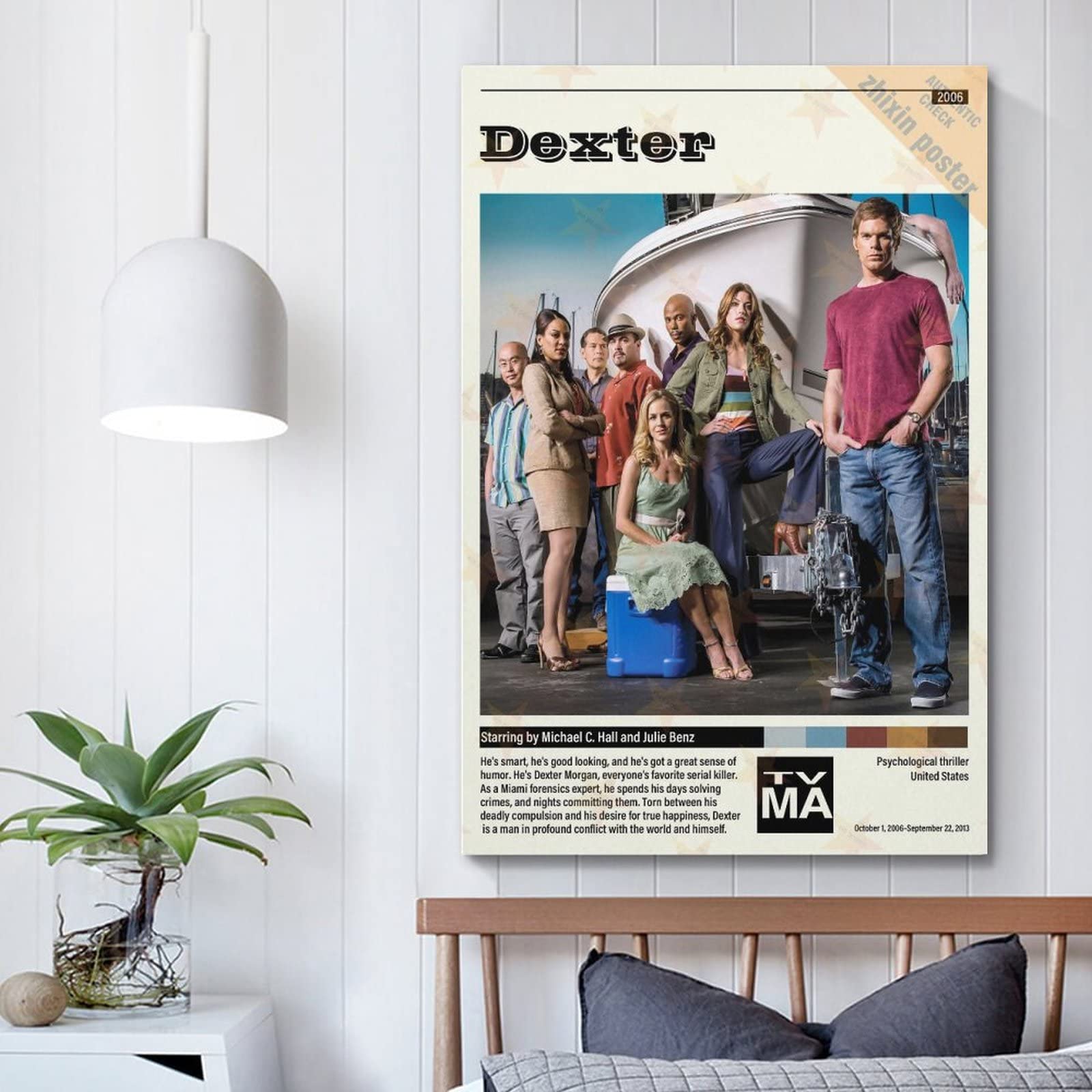 AEUYWQHKEKG Dexter Posters esthetische vintage muurkunst canvas poster AEUYWQHKEKG Dexter Posters esthetische vintage muurkunst canvas poster