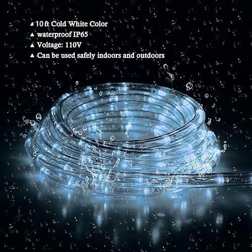 Miniatura 9 de Tuanchuanrp Tira de luces rojas de 100 pies para exteriores, tira de luces LED impermeable, iluminación decorativa para interiores y exteriores,