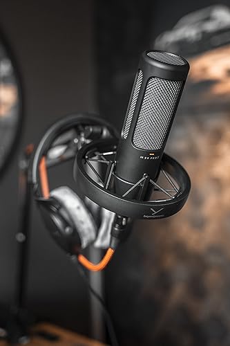 Miniatura 9 de beyerdynamic PRO X M90 Micrófono de condensador con dirección lateral con bolsa de almacenamiento, filtro pop y soporte de choque