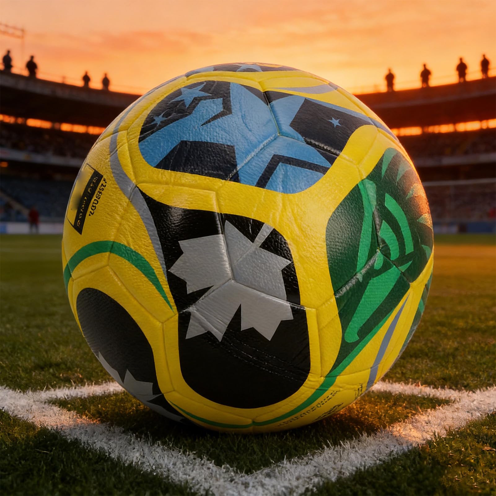Pallone da Calcio Misura 5, Pallone da Gara Termosaldato, di Dimensioni Ufficiali Premium con Camera d'aria Rinforzata, Ideale per Allenamento, Gioco Competitivo e Tutti i Livelli di abilità