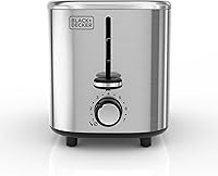 Vista 2 de BLACK+DECKER® Tostadora de 2 rebanadas con 7 ajustes de tostado, ranuras extra anchas para bagels, acabado exterior de acero inoxidable