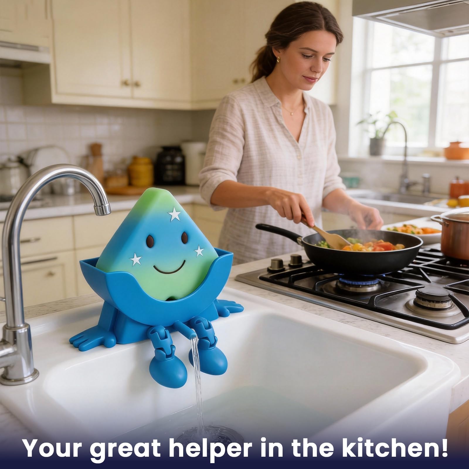 Cute Cartoon Sponge Holder - Brighten Your Sink! -6 Cute Cartoon Sponge Holder - Brighten Your Sink! -6