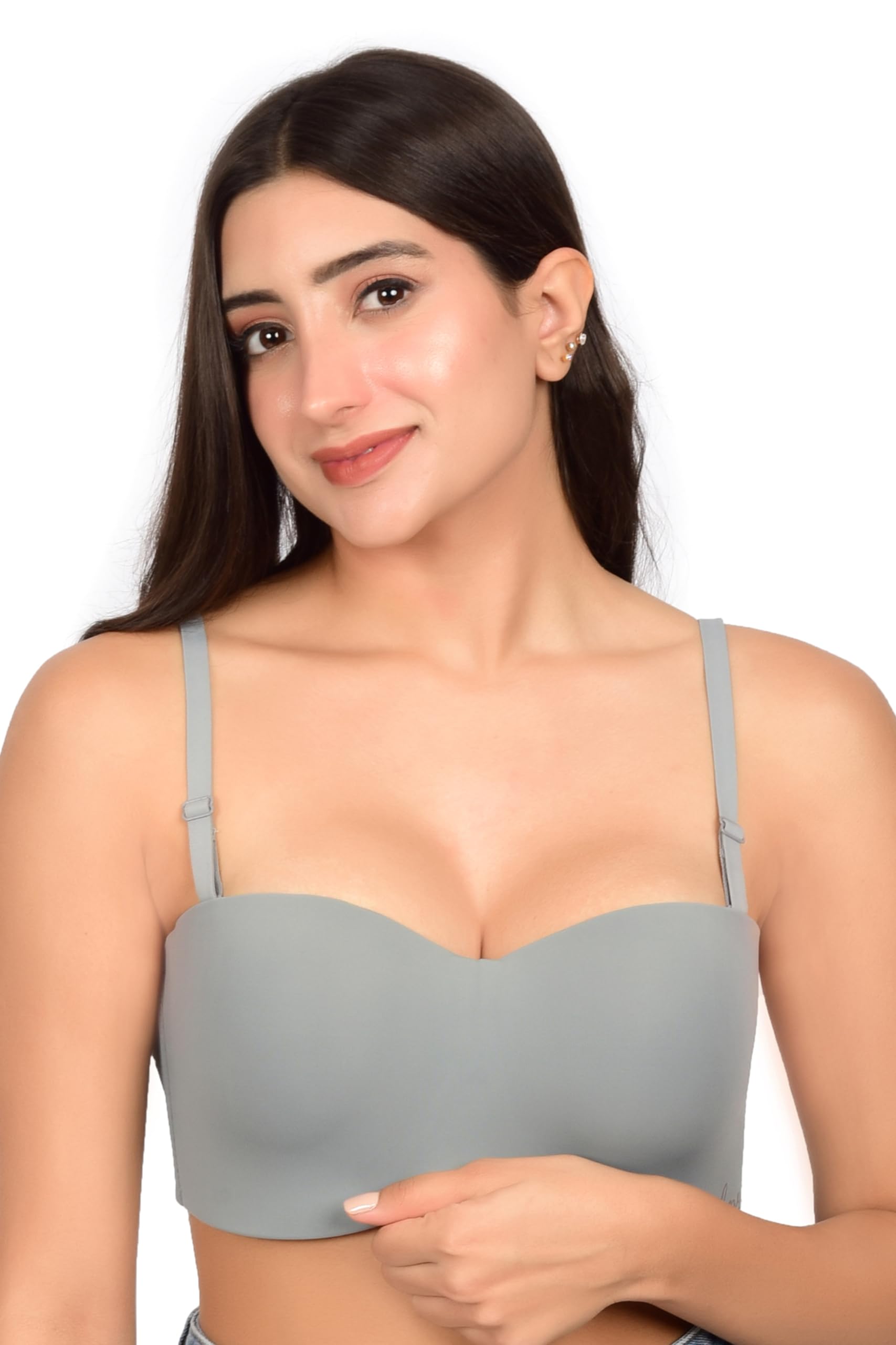 bare dezire|Padded|Underwired|3/4th Coverage|Balconette Bra for Women
