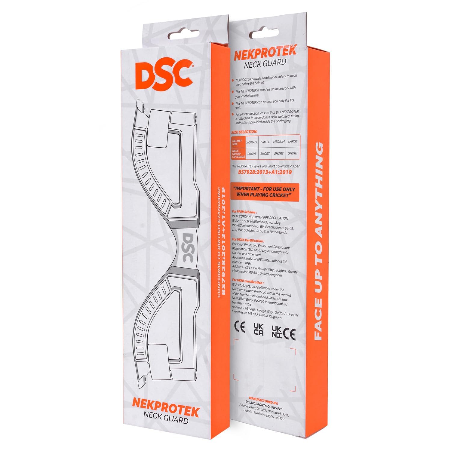 DSC NEKPROTEK Neck Guard for Cricket Helmet, Color: Black, Size: Large (BSI Approved)| Material: Foam | Lightweight & Durable-image-8