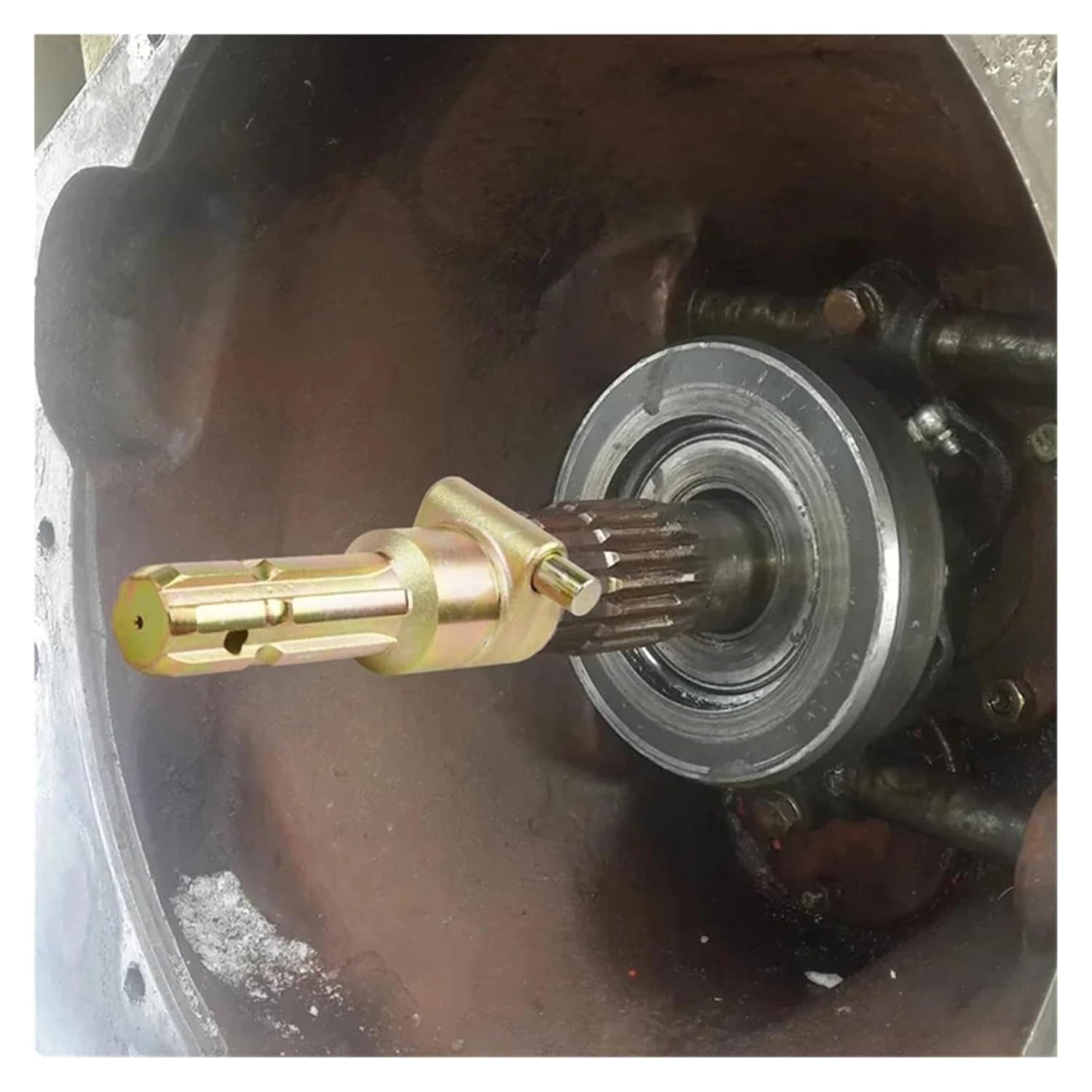 1-375-Inch-6-Tooth/1-375-Inch-6-Tooth Power Take Off PTO Extender Female Adapter Compatible for Tractors up to 70 HP Applications