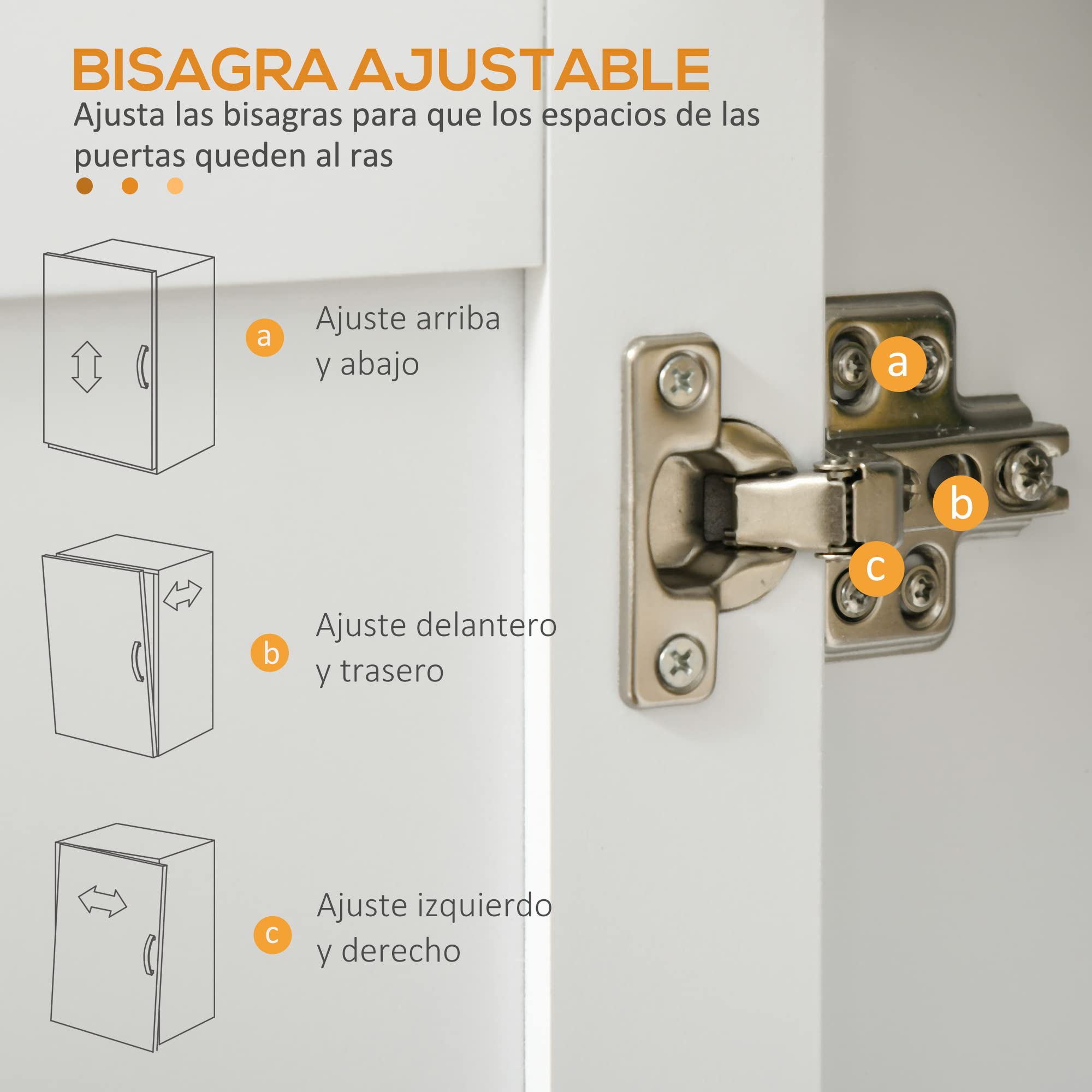 HOMCOM Isla de Cocina con Ruedas, Carrito de Cocina con Cajón, 2 Puertas, Toallero y Especiero, Estante Ajustable, para Comedor, 105x36x85 cm, Blanco