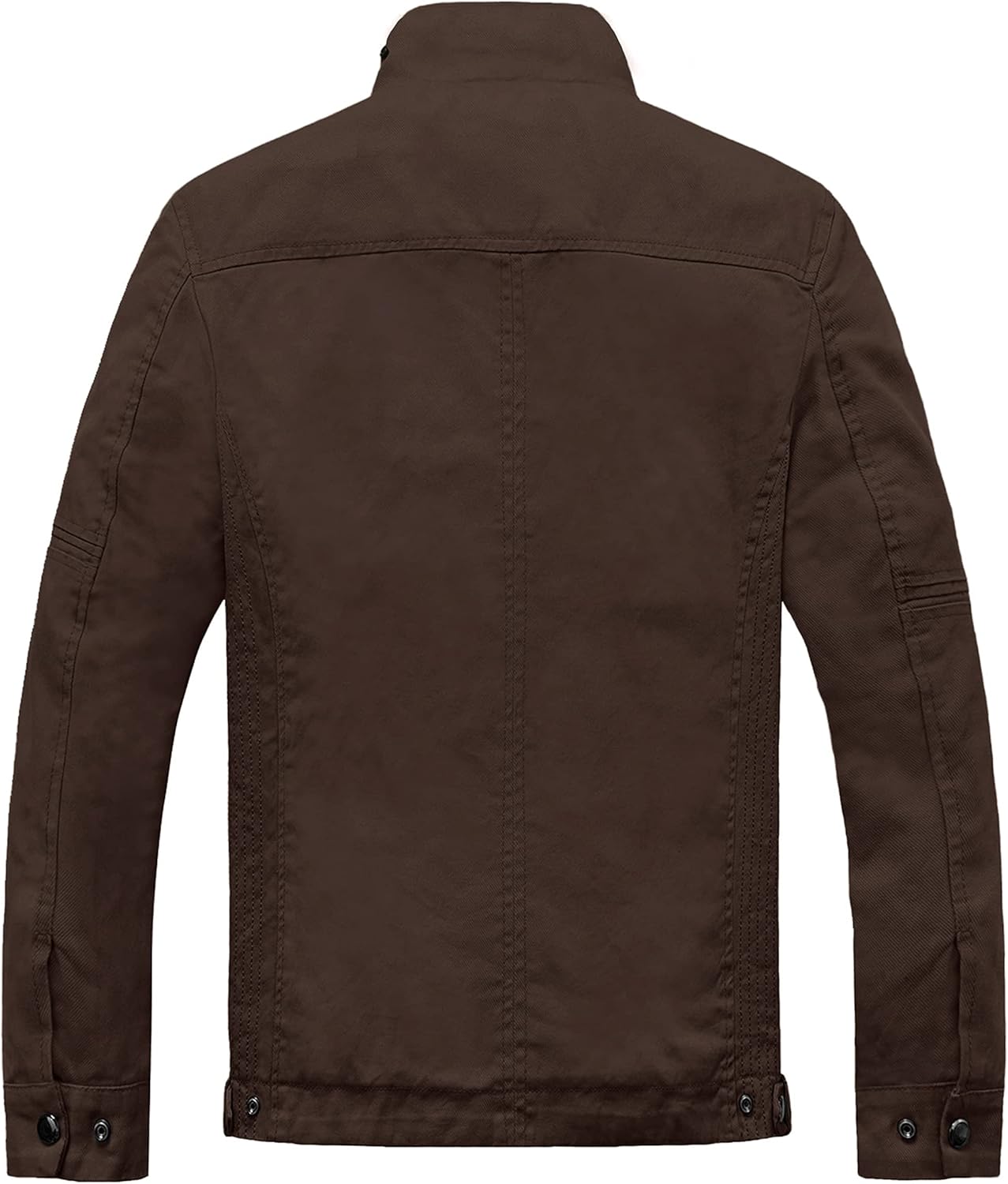 wantdo Men's Cotton Lightweight Jacket Military Jacket Casual Field Coat Windbreaker - Image 2