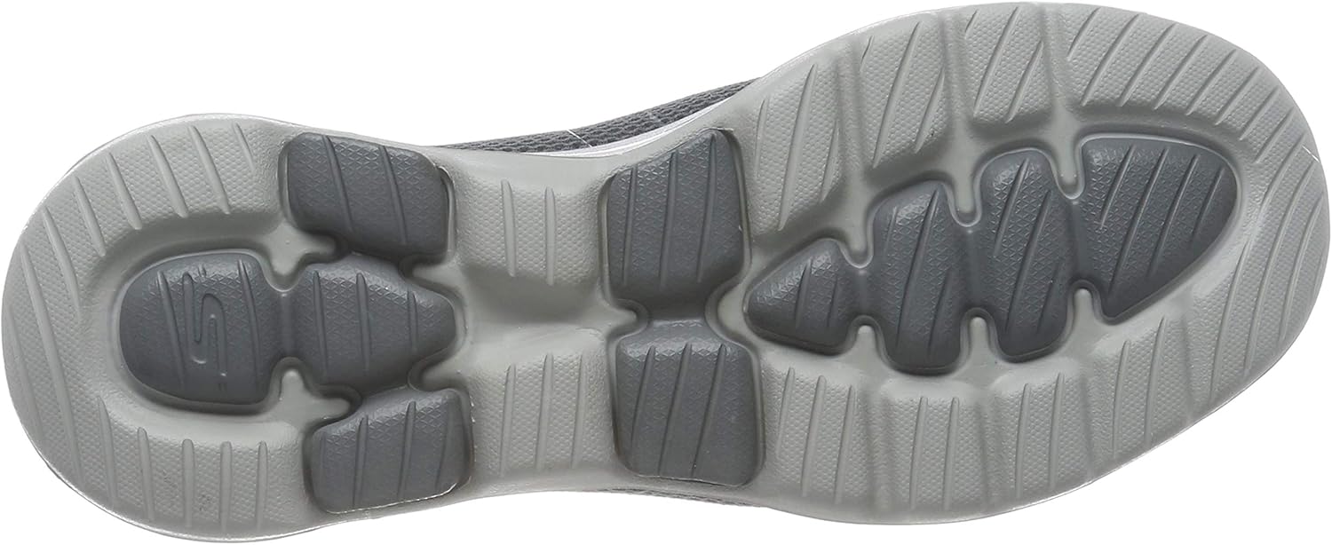 Skechers Women's Go Walk 5 Trainers 3 UK Grey Gray Textile Trim Gry