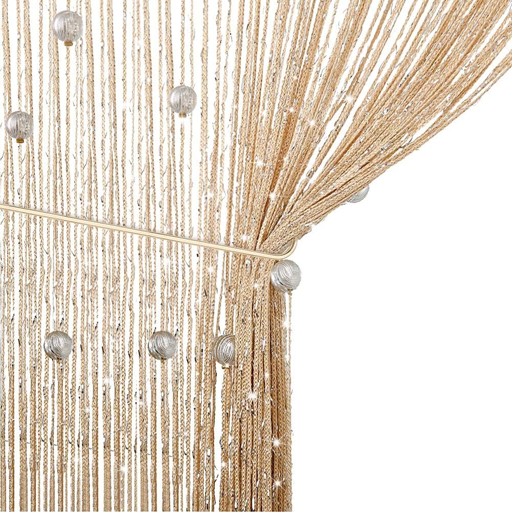 1PCS String Drop Curtain Decorative Glitter String Room Partition ...