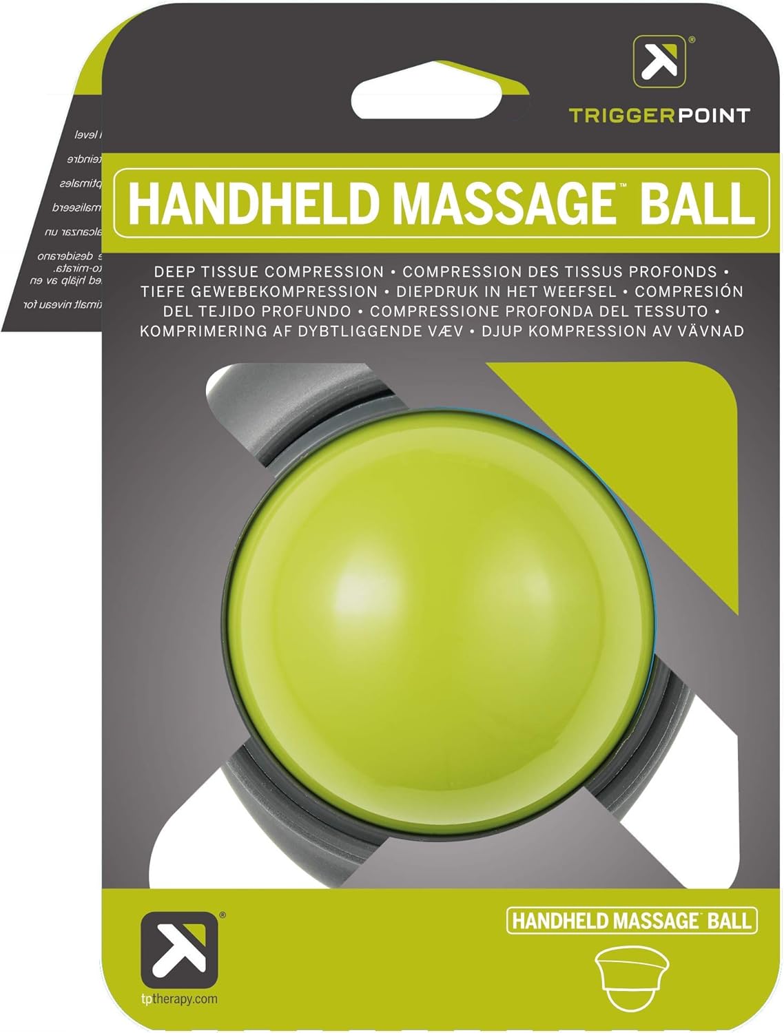 TRIGGERPOINT Unisex's, Handheld Massage Ball, Portable Self Massage, Ergonomic Handle, Deep