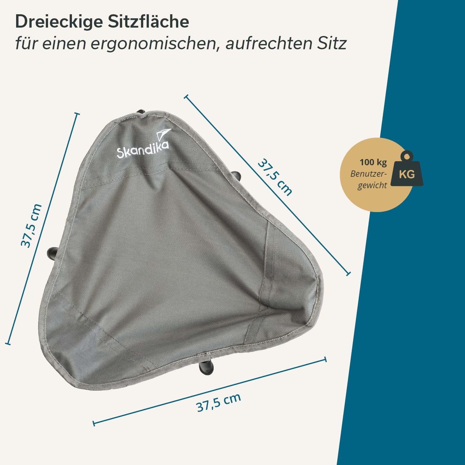 Skandika Sgabello treppiede pieghevole Tomperi, peso utente 100 kg, leggero, compatto, con borsa per il trasporto, struttura in acciaio, piedini antiscivolo (Set di 2 sgabelli)