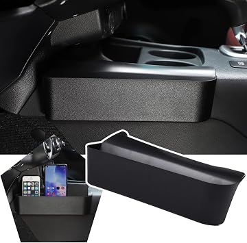 HAPPYHORSE Car Center Console Armrest Storage Box Organizer Accessories Compatible with Toyota Hilux REVO Hilux SR5 AN120 AN130 120 130 2015-2022 Left Side of Gear