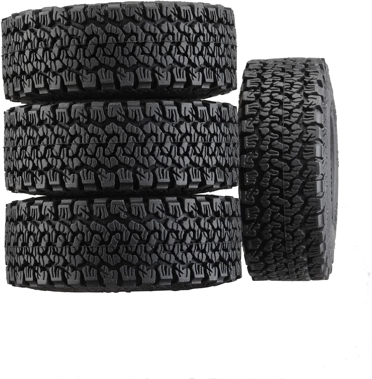 DJCRAWLER 1 Inch 1/24 All Terrain Butyl Rubber Climbing