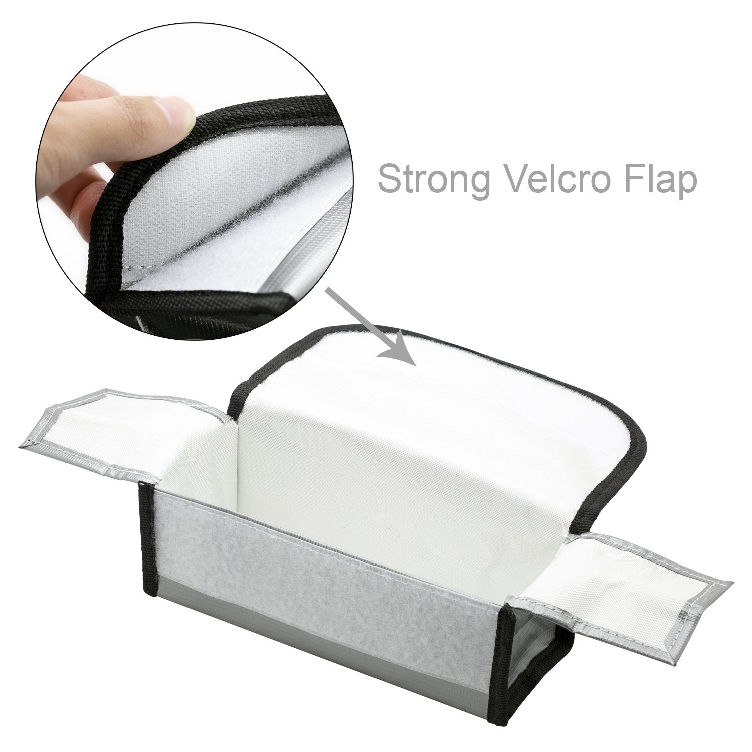 KUBDPQOR 2-Pack Fireproof LiPo Battery Bag – Explosion-Proof Safe Storage & Charging For LiPo Batteries