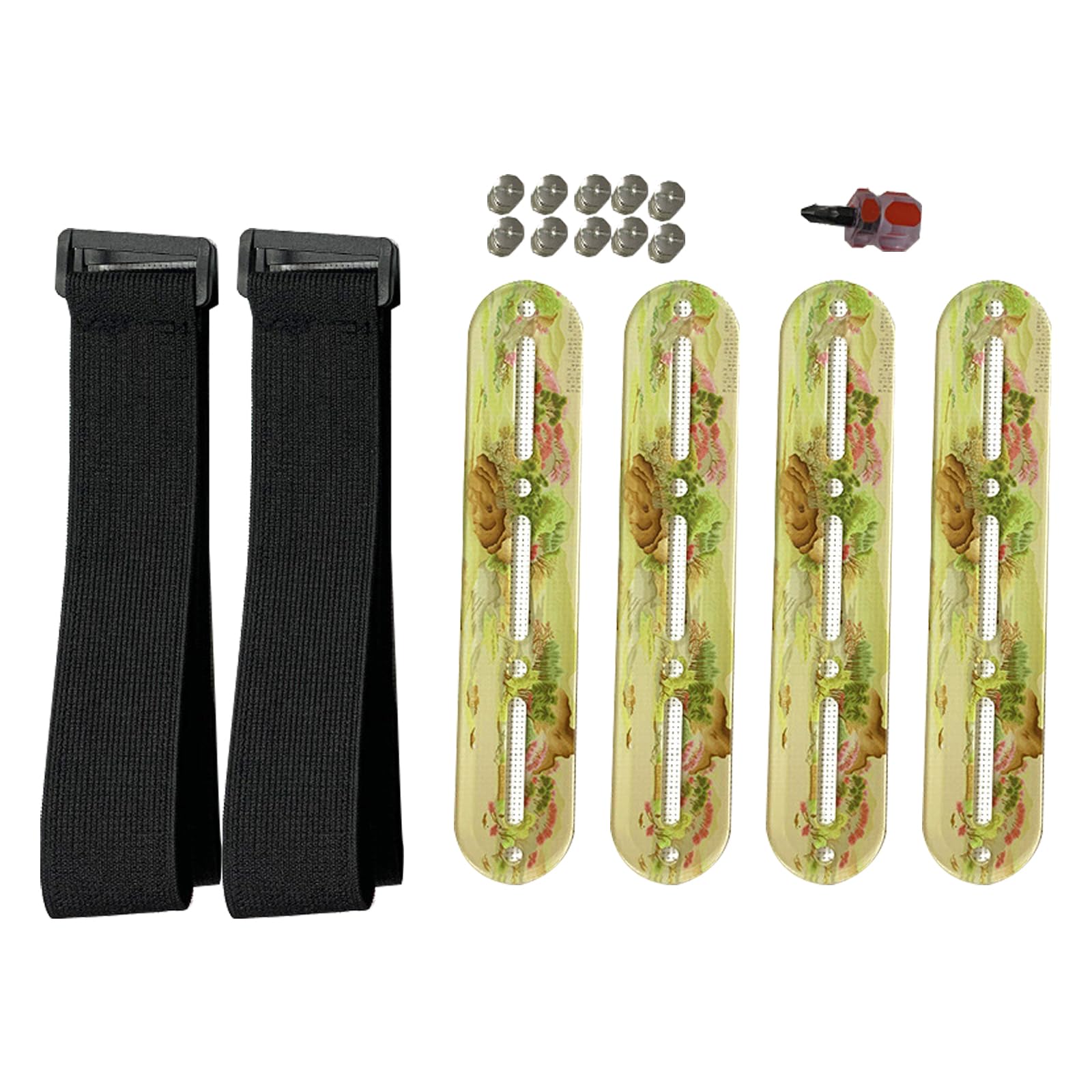 Tsophreniq Acrylics Stitching Side Tension Clip Set with Elastic Strap for Stitching Project Embroidery Fabric Holder Clamp Sewing Tool