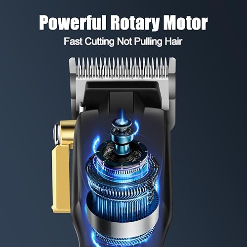 Miniatura 3 de HIENA PRO Cortapelos para hombres, juego de recortadora de líneas T, kit profesional de corte de peluquero recargable inalámbrico con pantalla LED,