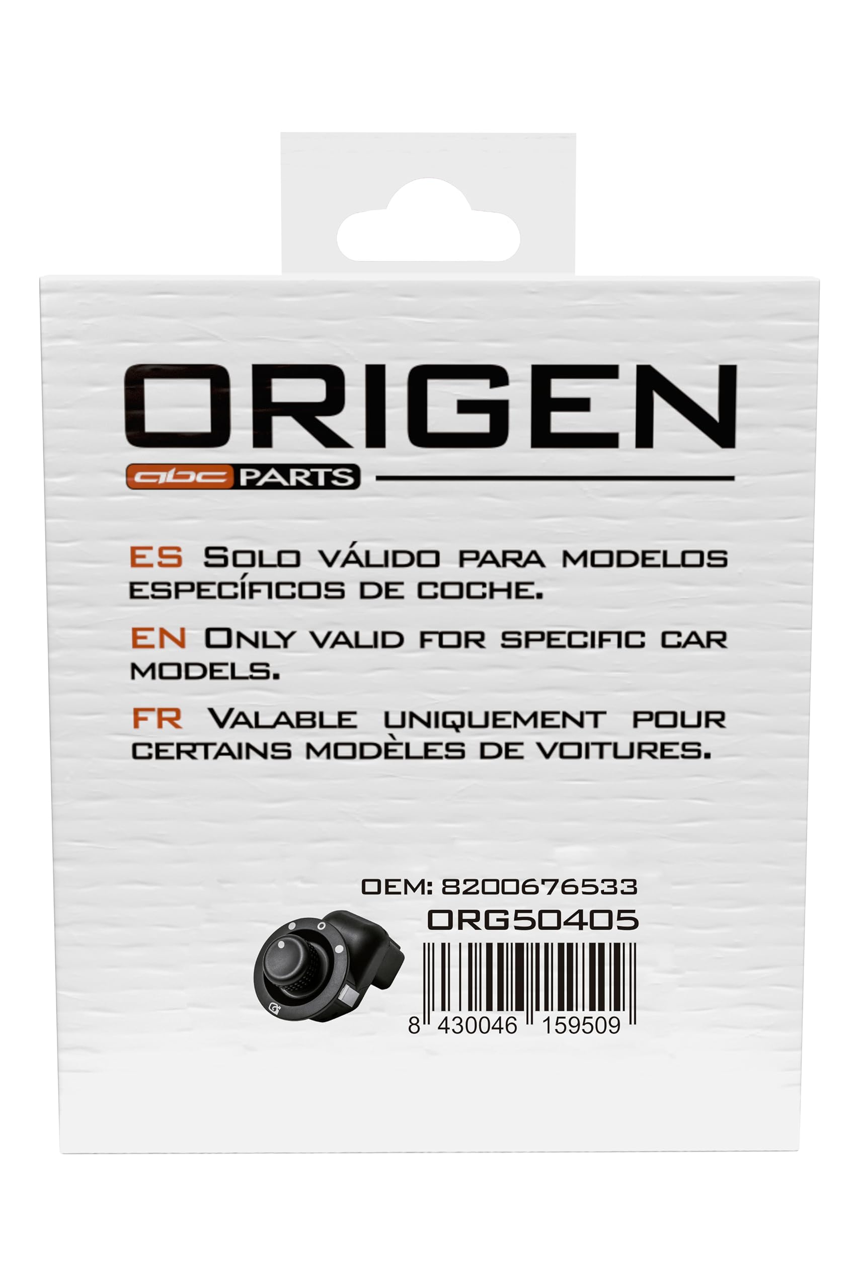 Origen Bouton de commande de rétroviseur de remplacement pour RENAULT N° de réf. OEM : 8200676533
