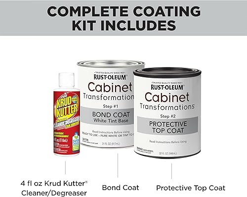 Miniatura 6 de Rust-Oleum 374678 Kit de transformación de gabinete, blanco puro, 0.50 galones (paquete de 1)