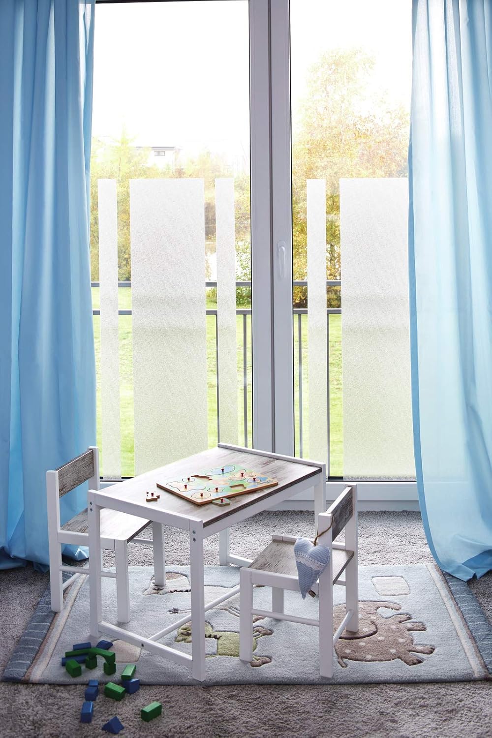 d-c-fix window film privacy Ava – 30cm x 2m – static vinyl films for glass windows with a modern texture pattern – self-adhesive, opaque, frosted, decorative for bathroom, home & kitchen