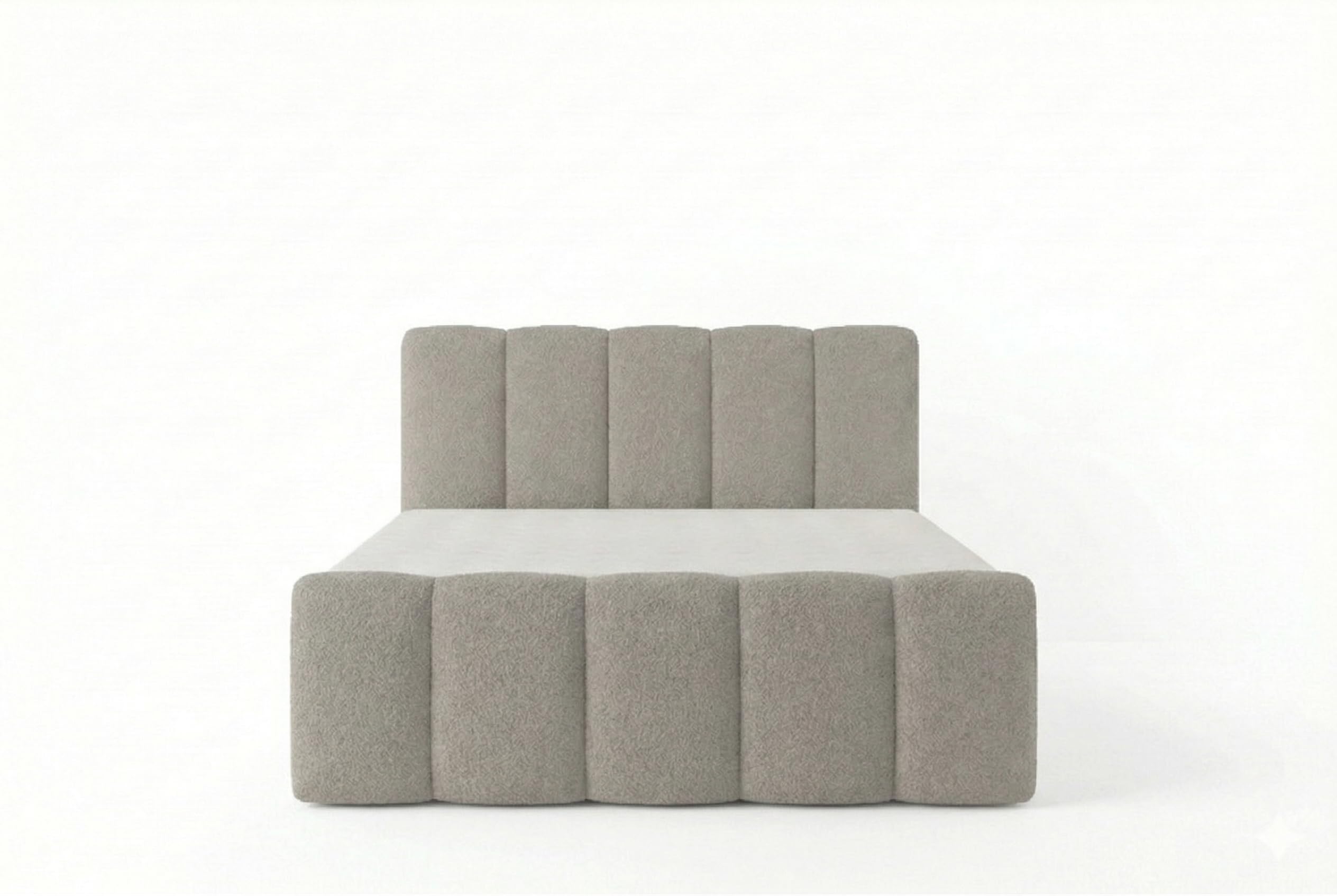 Sofina Polsterbett 200x200 cm – Doppelbett mit 2 Bettkästen, gepolstertes Bett mit Kopfteil und Stauraum, modernes Schlafzimmerbett