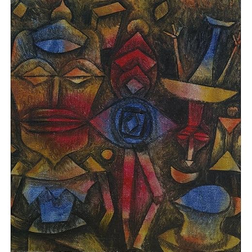 ArtDirect Collection of Figurines Unframed Art Print Giclee Poster by Klee, Paul - Ready for Framing with Customization Sizes 8x9, 11x12, 16x17, 24x26, 36x39, and 48x52 Inches