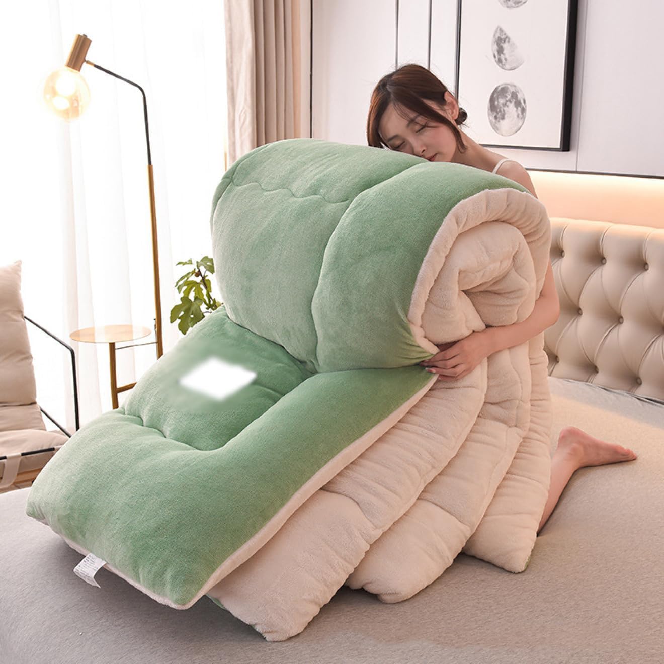 シングル ふわふわ ダブル 厚手 暖かい スタイリッシュ フリース マイクロファイバー ラップブランケット 暖かい 220 * 24