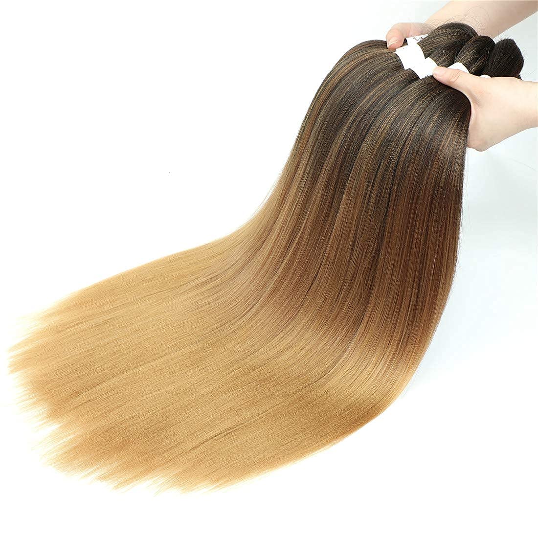 Buy WIGENIUS Prestretched Braiding Hair Ombre Brown 26 inch 6 Packs