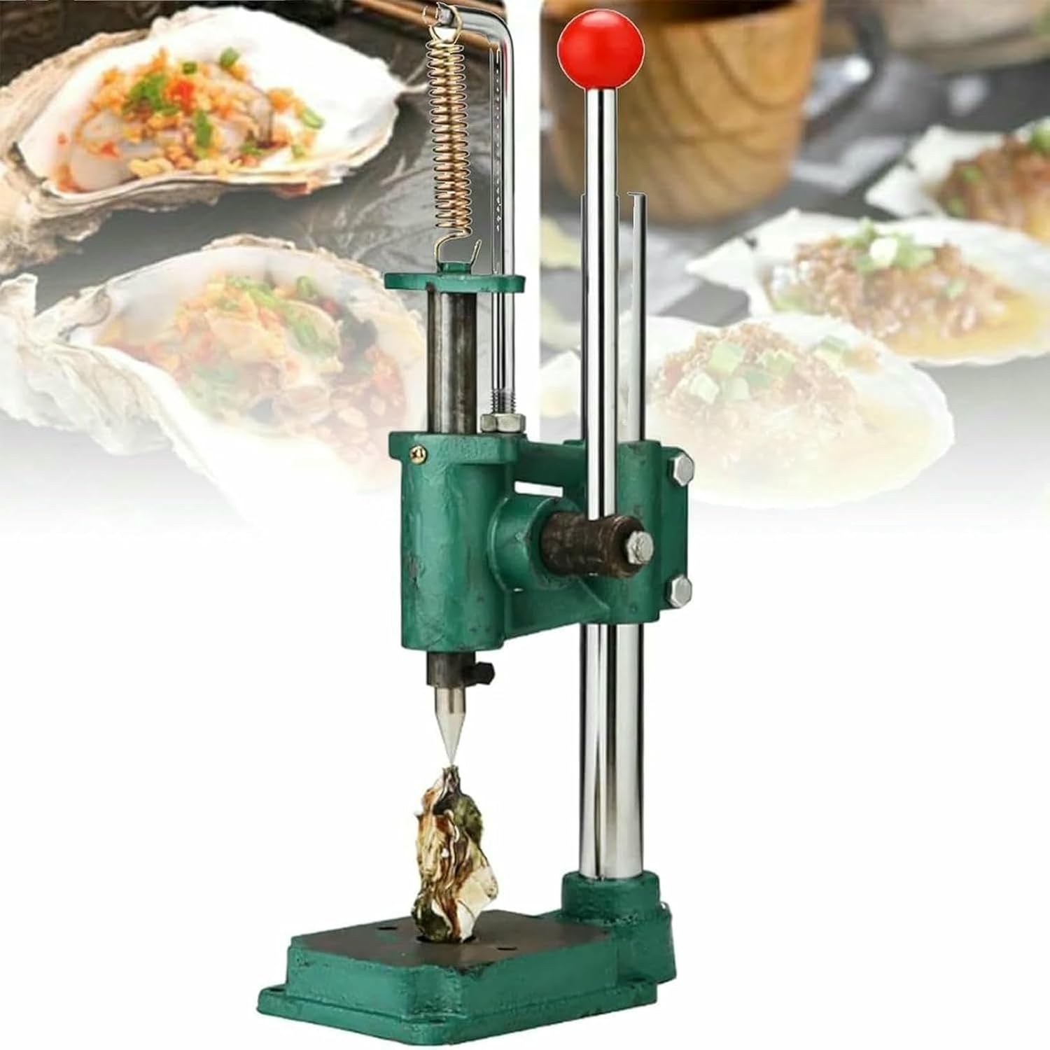 Adjustable Oyster Shucker Machine, Oyster Clam Opener Machine, Steel Oyster Shucker Tool Set, Oyster Shell Opener Machine for Restaurant and Homes
