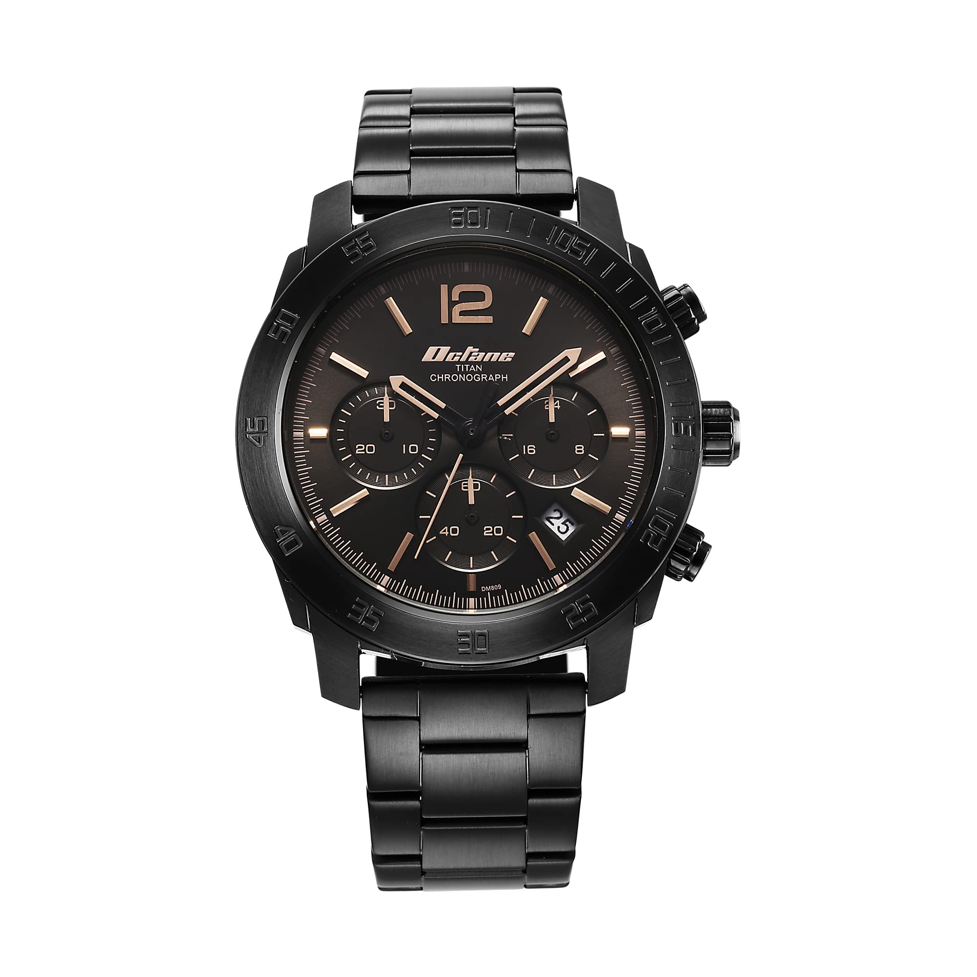 Titan Octane Classic Sporty Quartz Chronograph Black Dial Stainless Steel Strap Watch for Men-NS90157NM01 (B0BFJ6RFT8) Amazon Price History, Amazon Price Tracker