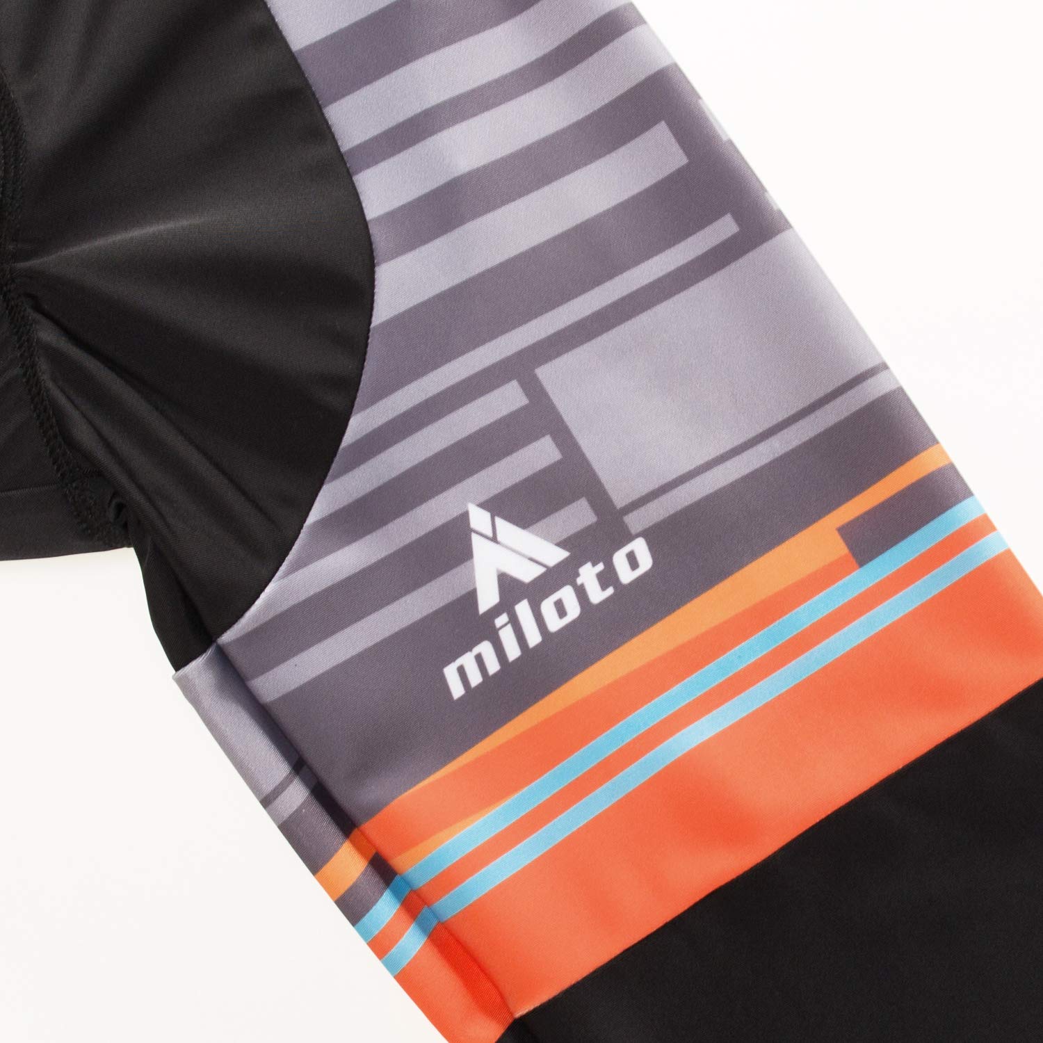 Miloto Pantaloncino Ciclismo Uomo Con Bavaglino E Tasche - Imbottito, Traspirante, Elasticizzato Per Ciclismo