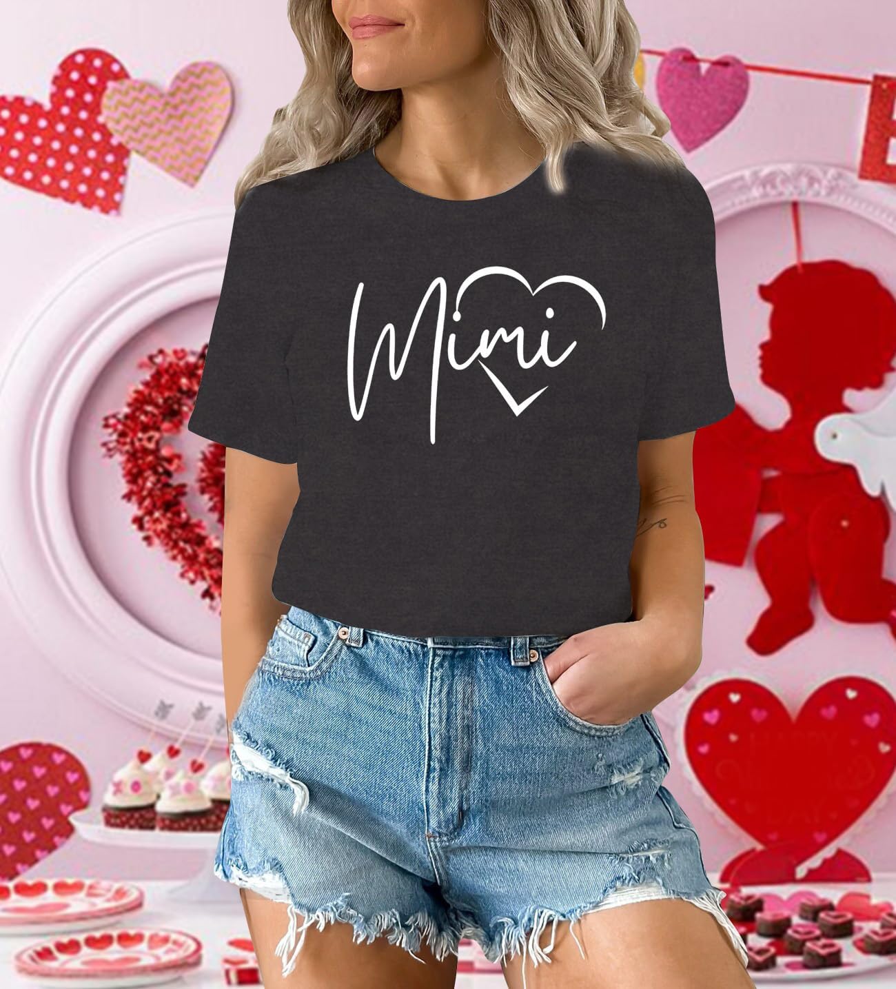 Womens Nana Shirts Grandma Life T-Shirt Funny Mothers Day Tee Top Cute Letter Print Short Sleeve - Image 3