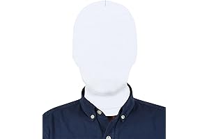 Plain White Full Coverage Unisex Mask