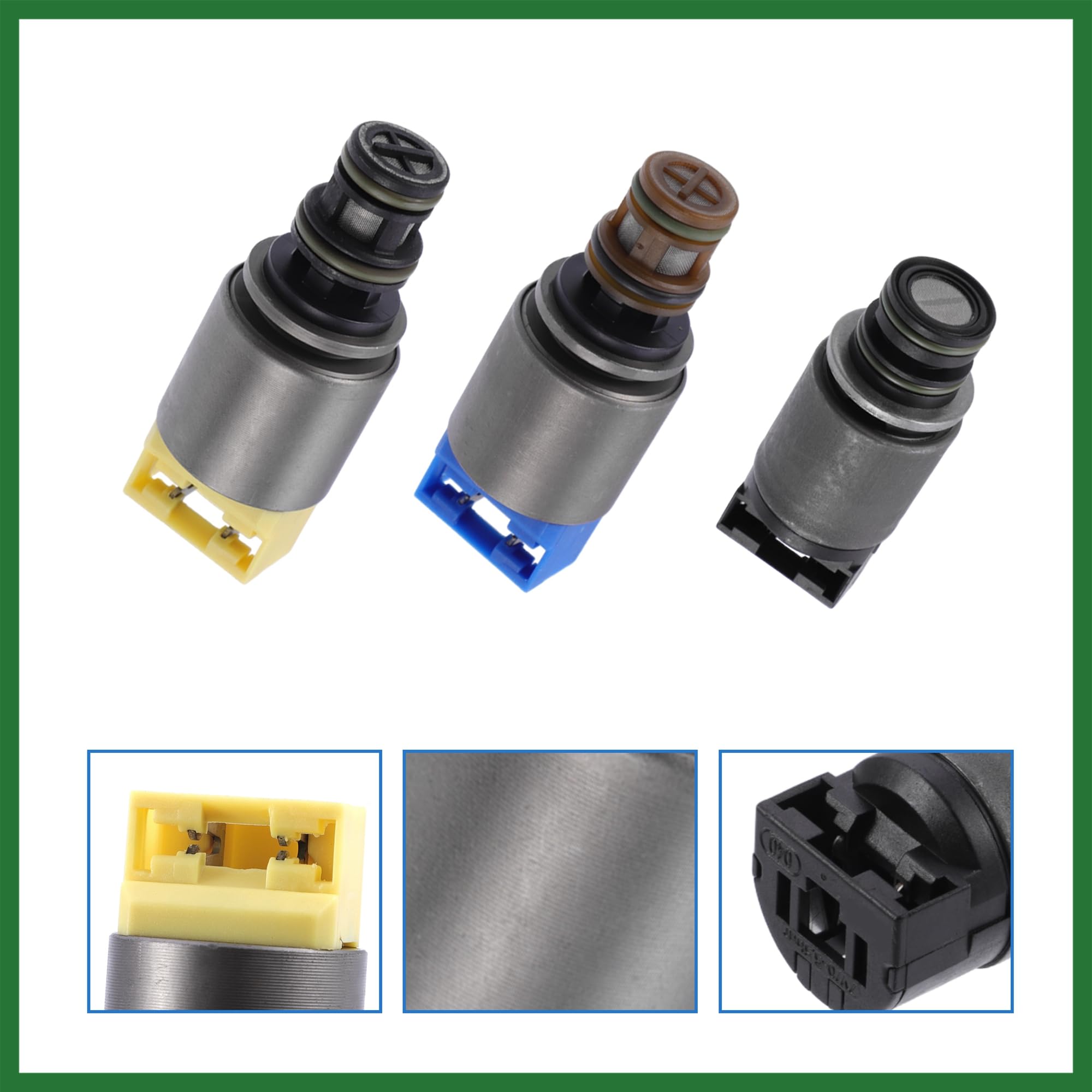 Motoforti Lot de 7 électrovannes de boîte de vitesses pour moteur 6HP19 6HP26 6HP32 - Ton titane durable