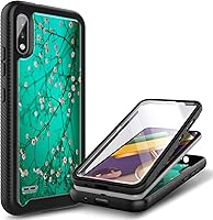 Vista 9 de NZND Funda para LG K22/K32/K22+ Plus con protector de pantalla incorporado, funda protectora resistente a los golpes de cuerpo completo a prueba