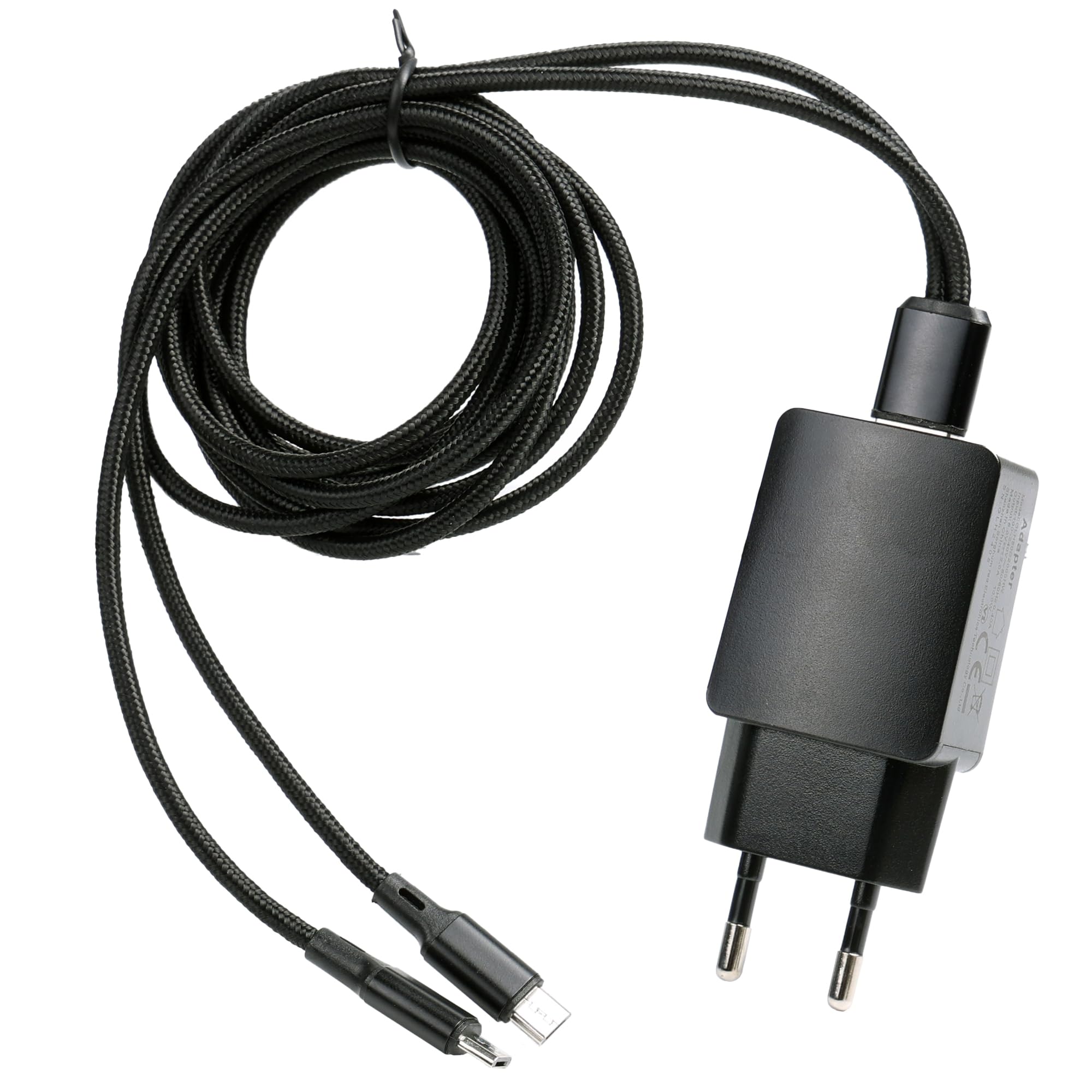 Micro USB Rápido Cable de Carga Adaptador 2 en 1 USB Splitter Cable Adapter Compatible con Motorola 2 Way Radio T62 T72 T82 Extreme T92 H2O XT185 Walkie Talkie PMPN4152AR, PMLN7719AR, IXPN4039