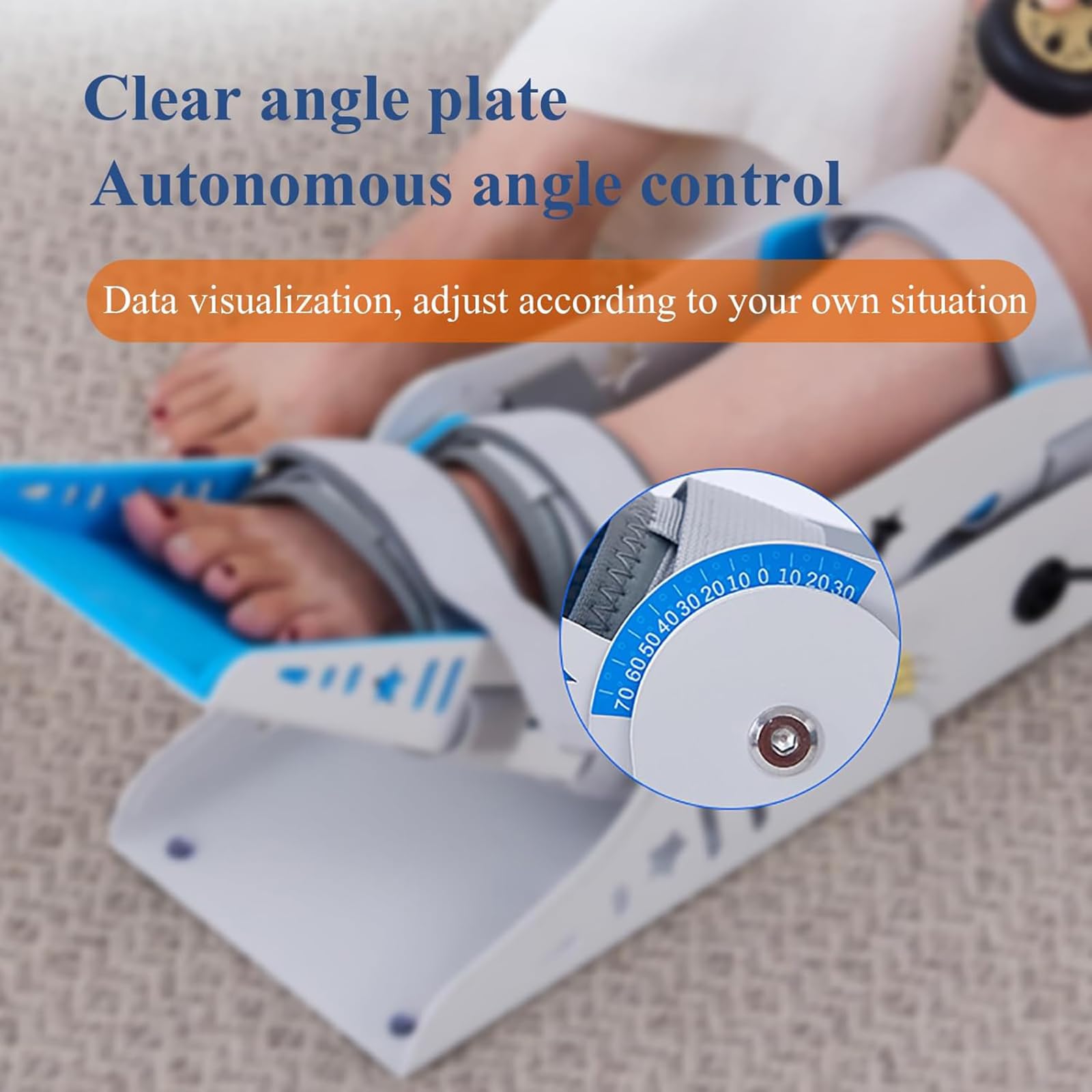 Entrenador eléctrico de rehabilitación de pies con control remoto, modos manual/automáticos, ángulo ajustable para recuperación de accidentes cerebrovasculares, uso sentado o acostado