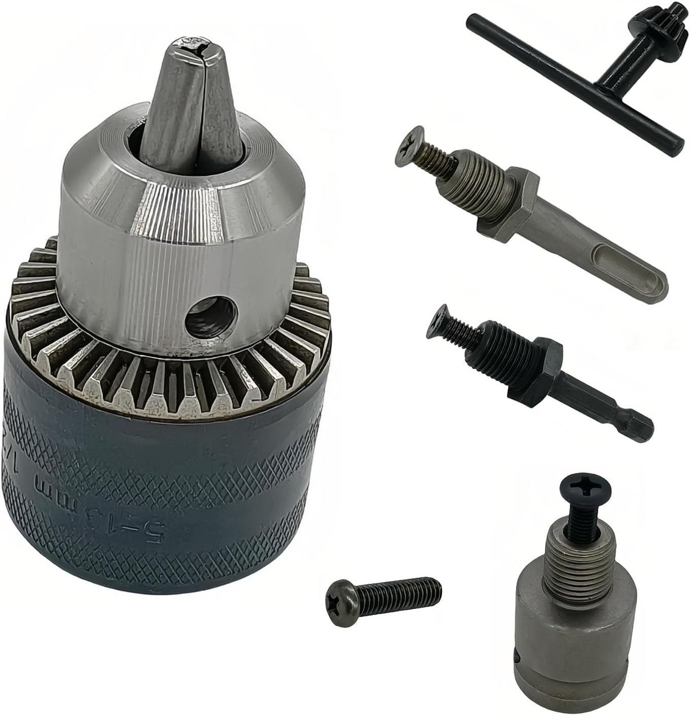 48-66-5185 Chuck Keyless 1/2-20UNF Fits to 5378-20 5378-21 5381-20 5381-22 Dewalt 584925-02 Makita Bosch Hitachi Metabo Skil 1608571048 Tool Hammer 1/2 Drill Chuck