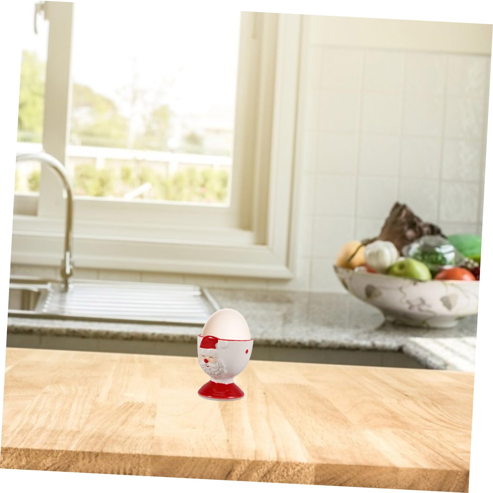 5pièces Porte-œufs Céramique Design Support Adorable pour Œufs Coque Décoration De Table Festive