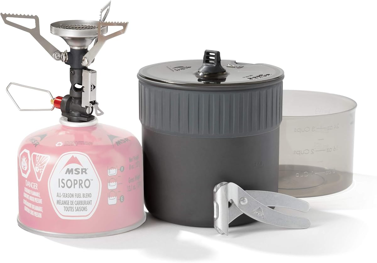 Kit de estufa ultraligera para acampar y mochileros MSR PocketRocket Deluxe