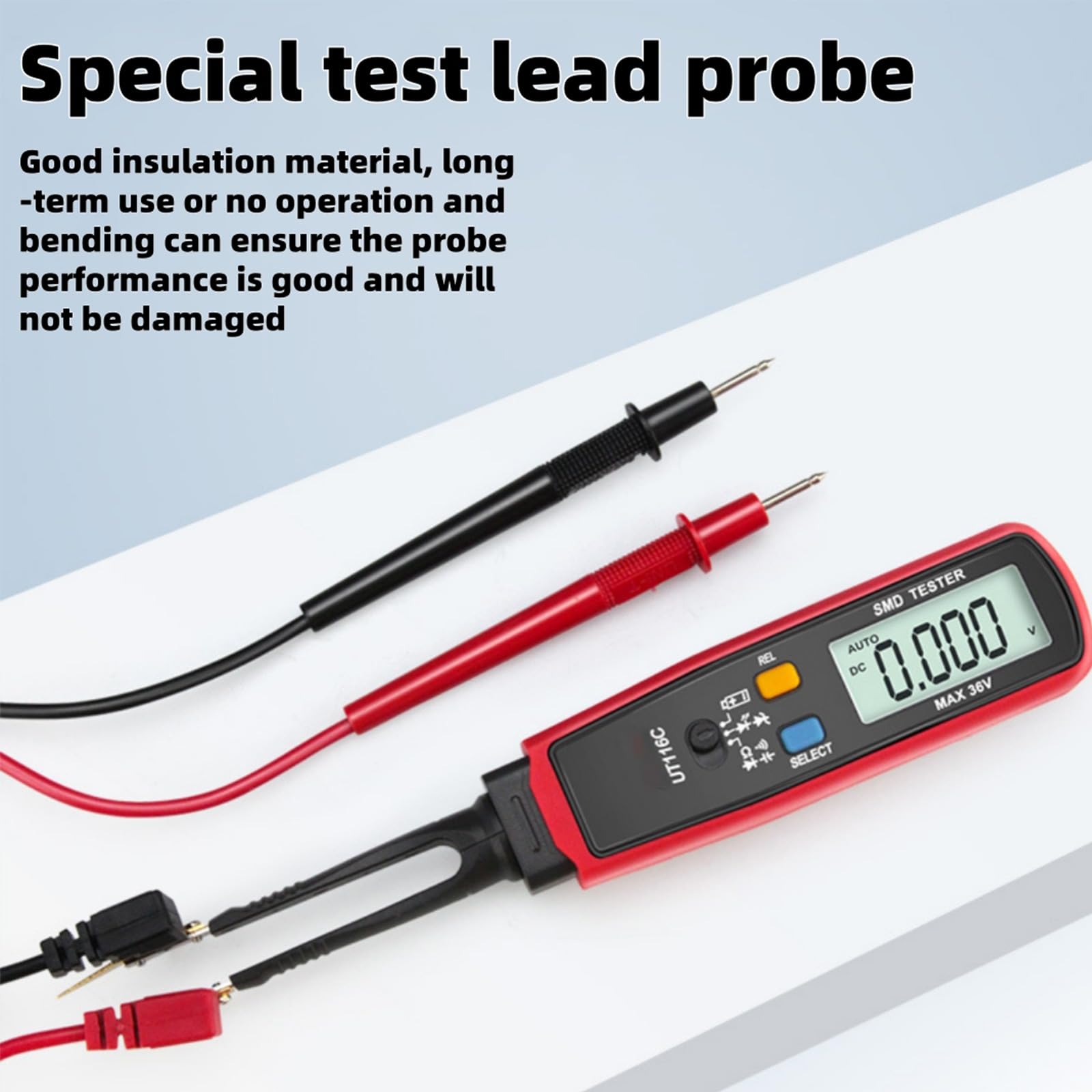 Parasitic Draw Fuse Tester Automotive, Car Circuit Tester Monitor Accessories, Digital Smart Smd Testers, Rotable Tweezer Led Diode Multimeter, for Mini Maxi & Atc Fuses Live Current (2PCS)