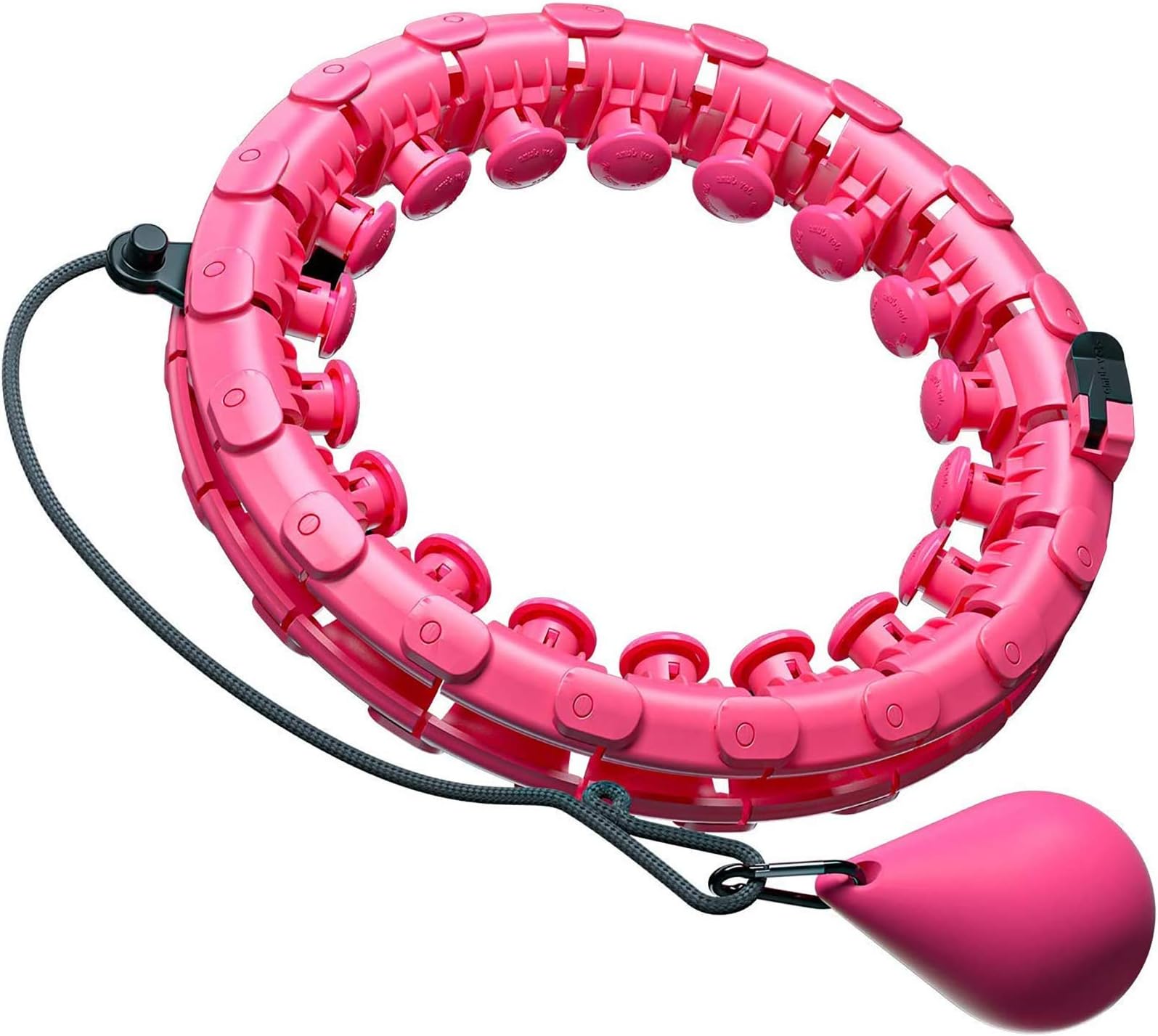 MOSRACY Hula Hoop Fitness - Massage Hoola Hoop Never Falling Smart Hula Hoop Weight Loss Artifact Weighted Hula Hoop with Gymnastic Tires for Slimming, Fitness, Massage(for Adults/Children)