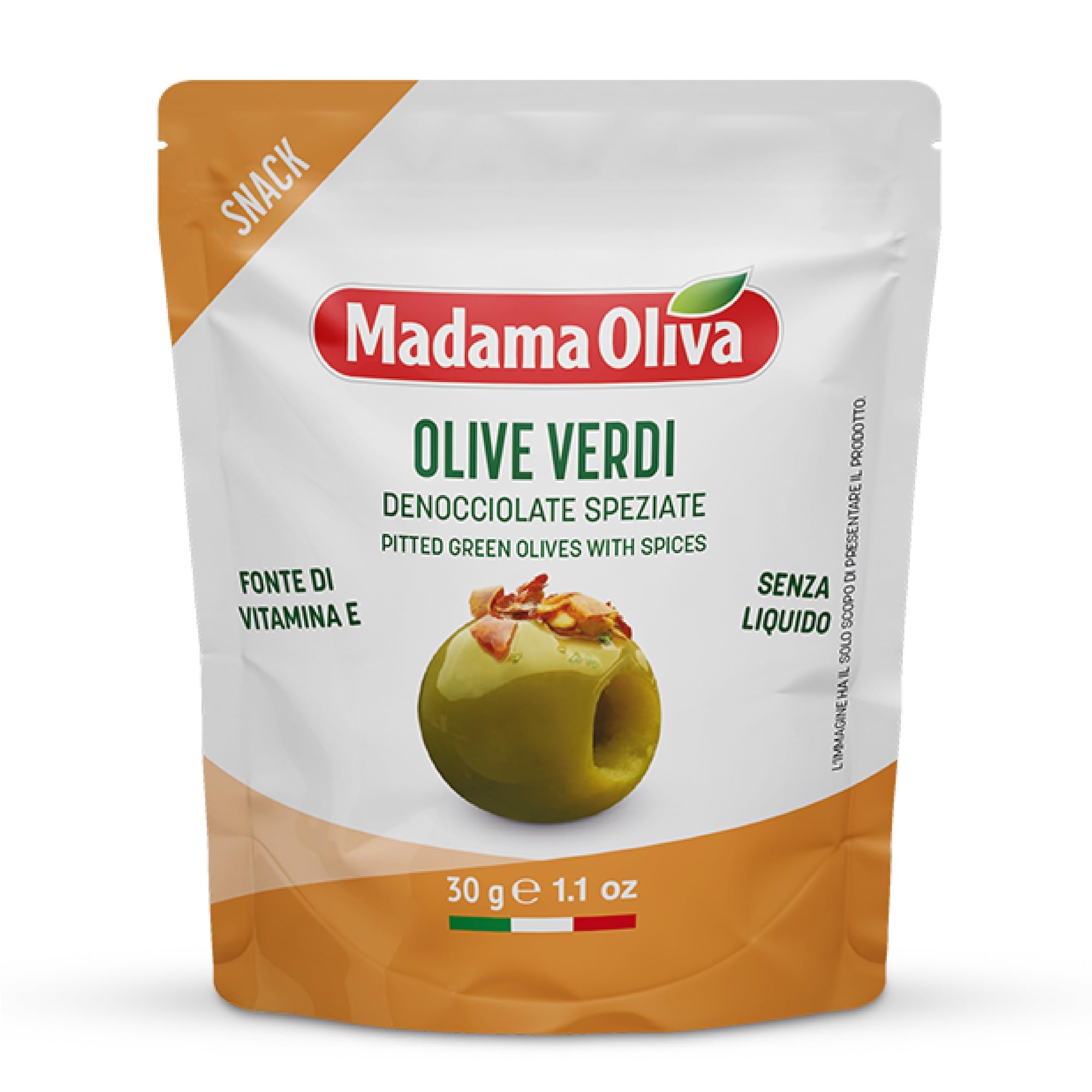 MADAMA OLIVA Olive Verdi Denocciolate Speziate 30g