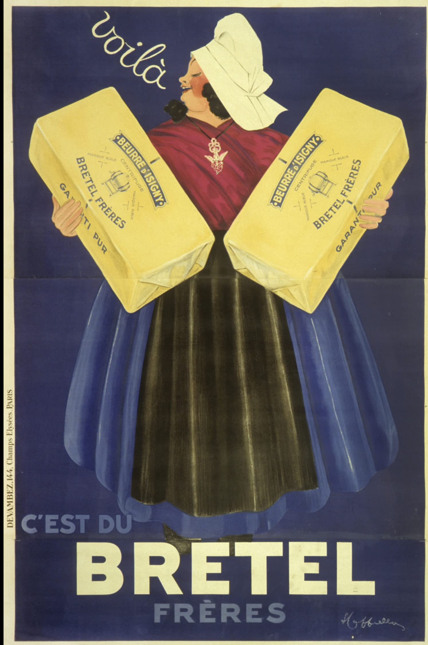 Bretel Butter Poster Reproduction 50 x 70 cm Luxury Paper 300 g – HD Digital File Possible