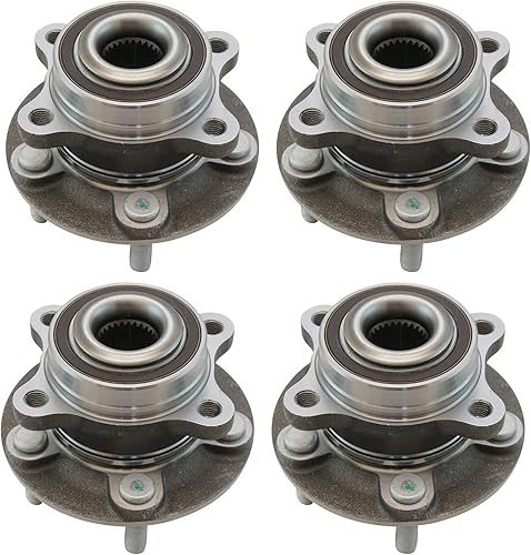 Vista 634 de TRQ Juego de 2 rodamientos y bujes de rueda trasera izquierda y derecha compatible con Ford Expedition 2007-2010 Lincoln Navigator 2007-2010